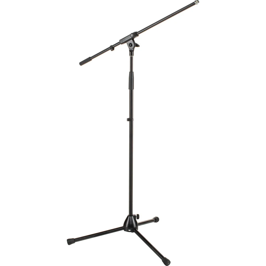 K&M 210/6 Black Tripod Mic Stand with Boom