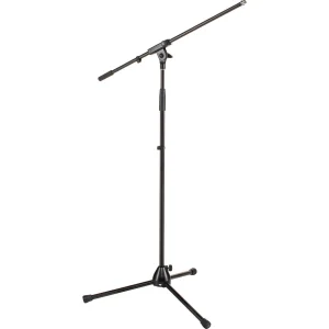 K&M 210/6 Black Tripod Mic Stand with Boom