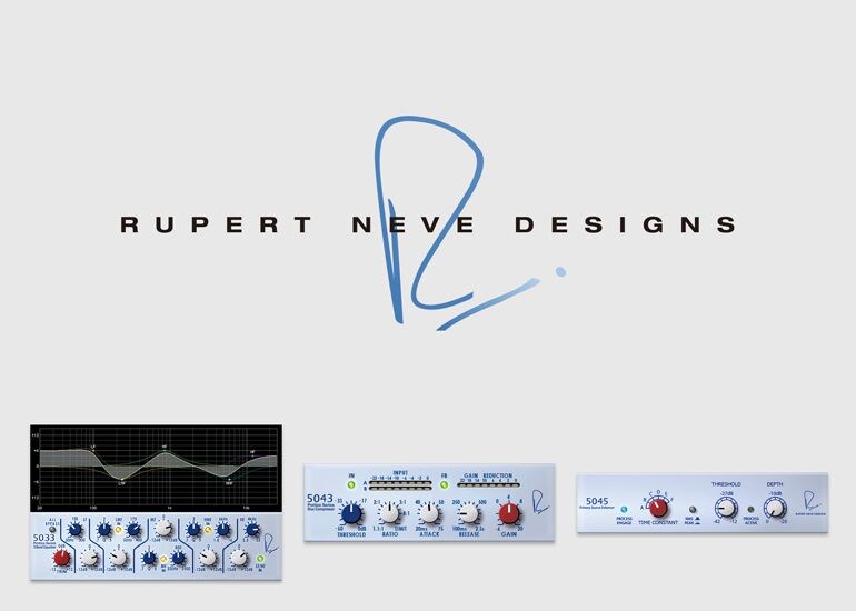 Premium Rack plug-in screen on the Yamaha DM5 including Rupert Neve Designs plugins