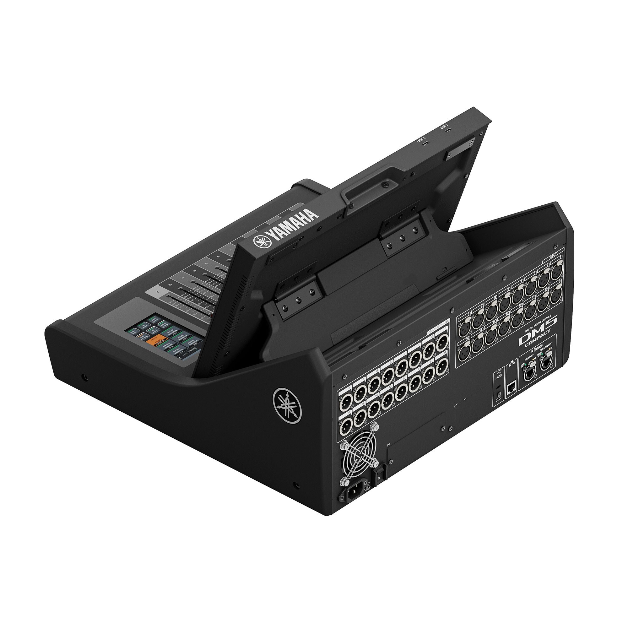 Yamaha DM5 Compact console showing adjustable tilt display